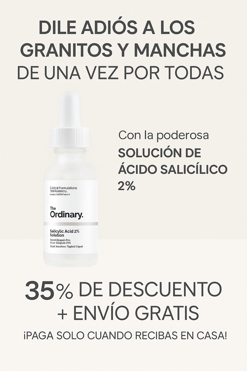 ✨ ¡ADIÓS A LOS GRANITOS Y MANCHAS! CON ACIDO SALICILICO THE ORDINARY ✨
